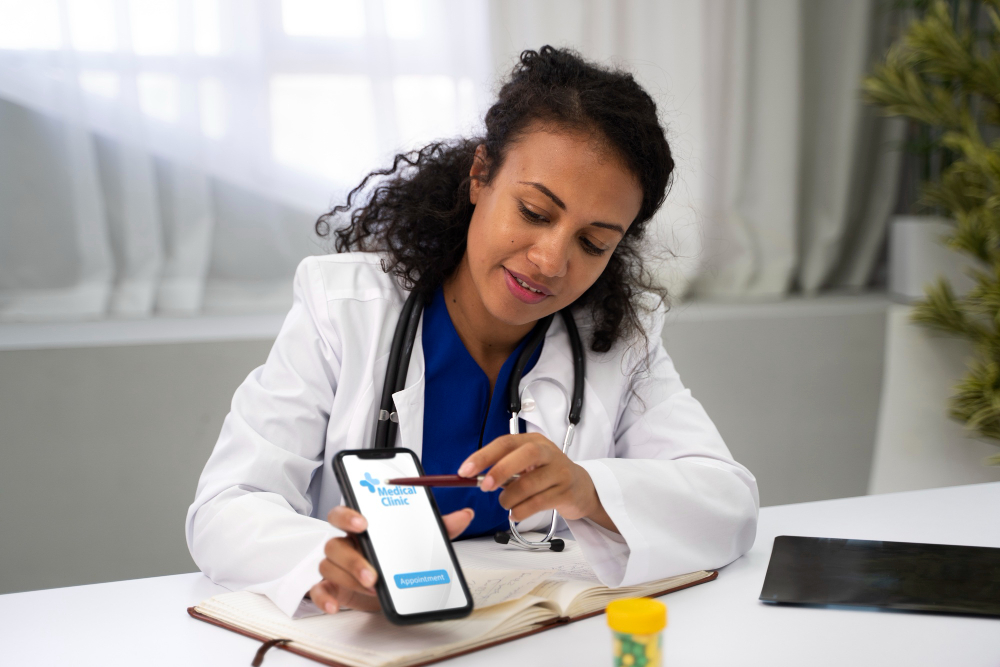 Healthcare team providing services